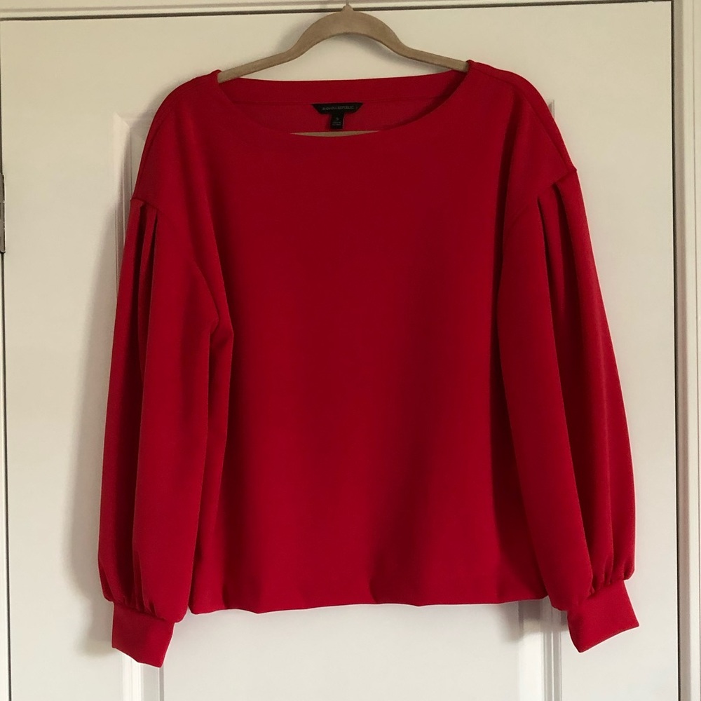 Banana Republic Red Blouse size S